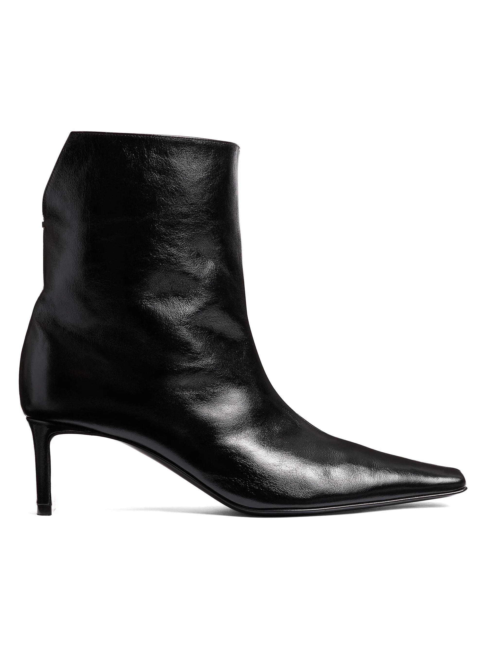 Women's Ona 55MM Leather Ankle Boots - Black - 1