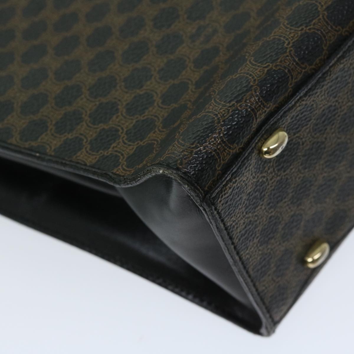 CELINE Macadam Canvas Hand Bag Pvc Black - 8