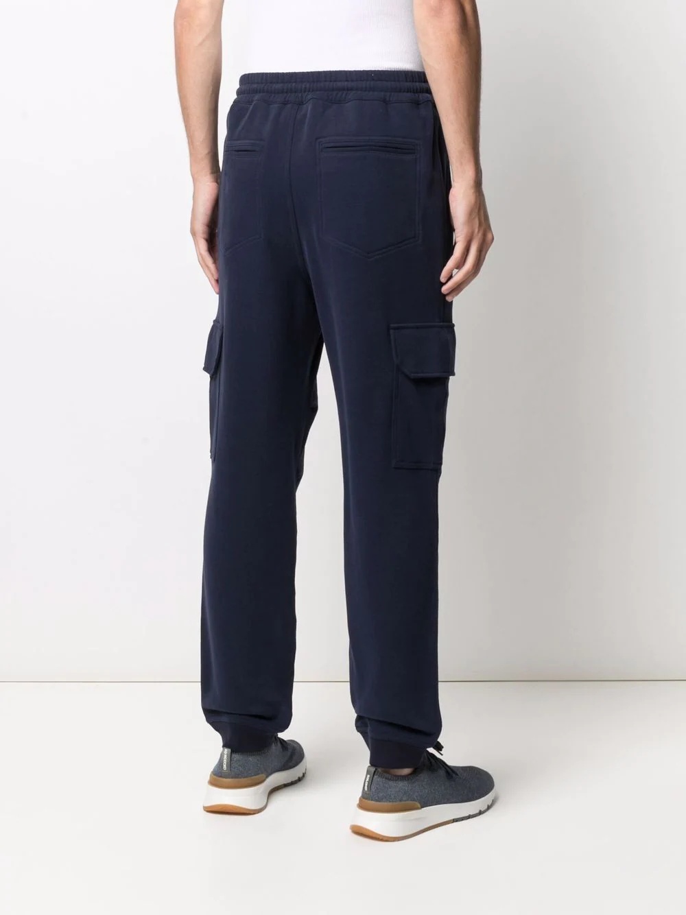 drawstring-fastening waist track pants - 4