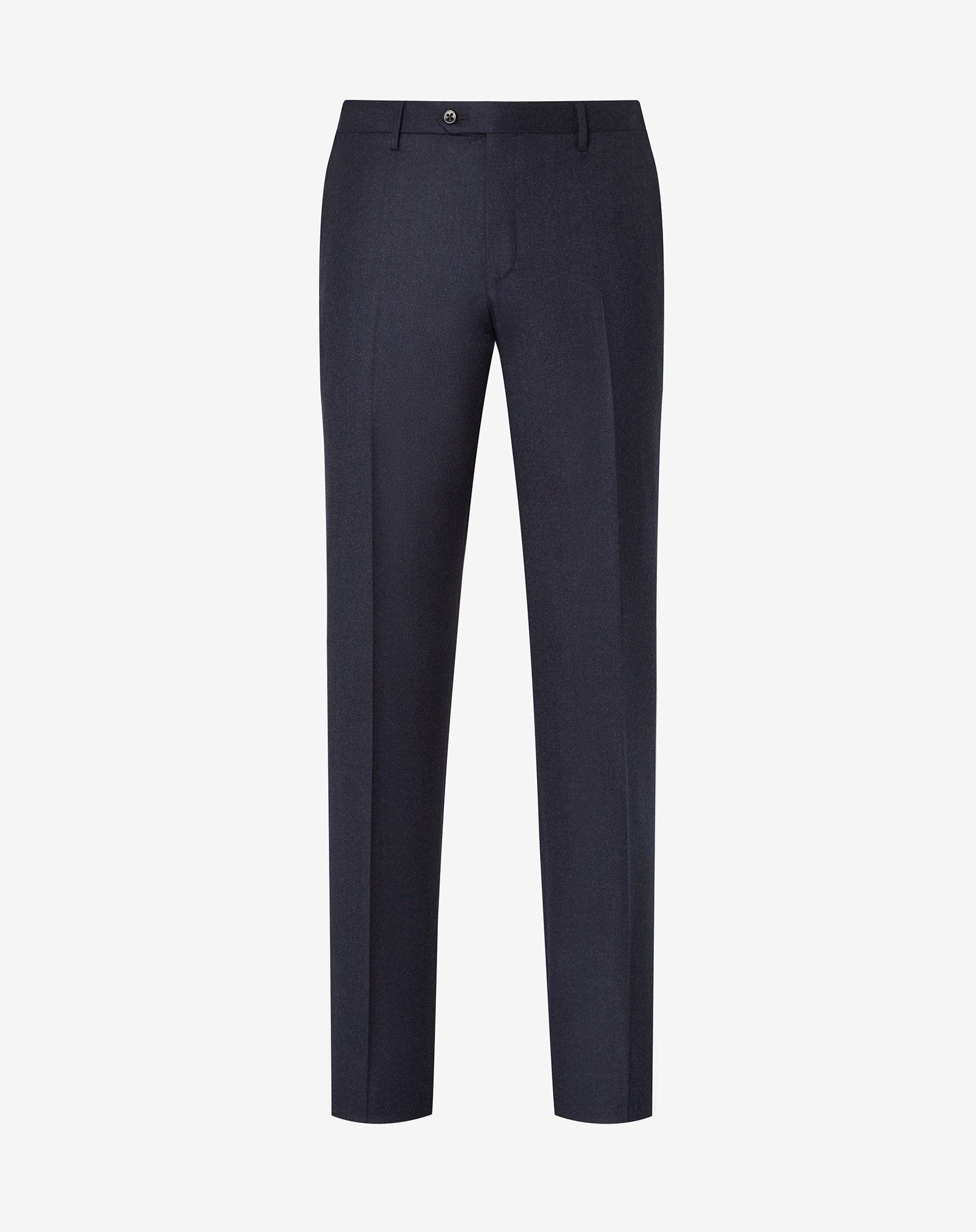 Blue pure wool trousers - 1