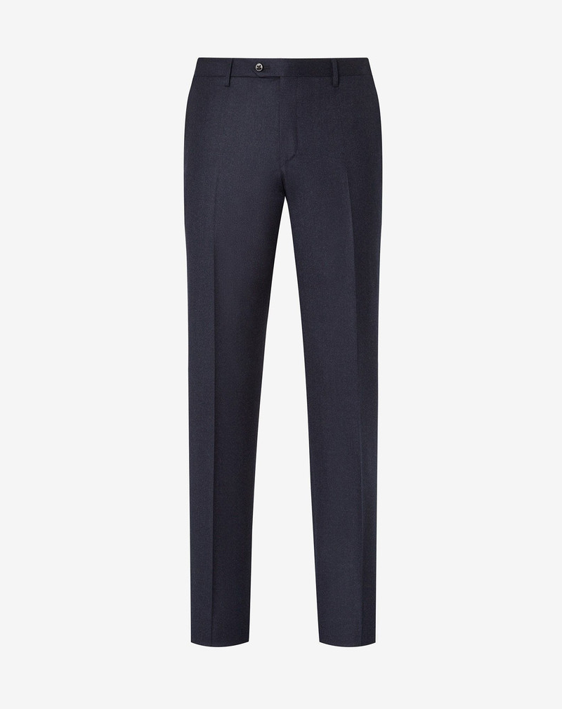 Blue pure wool trousers 1