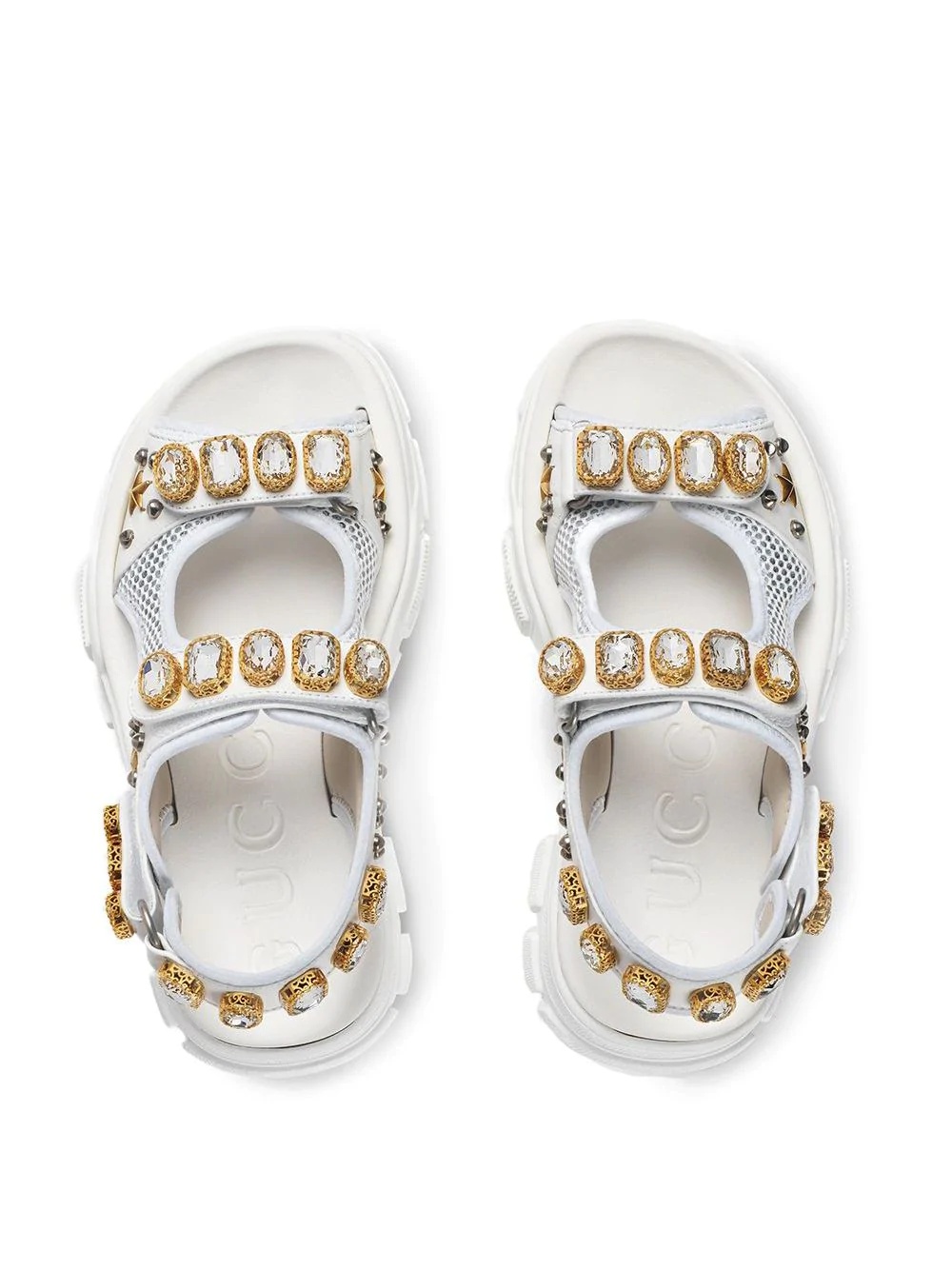 crystal-embellished sandals - 4