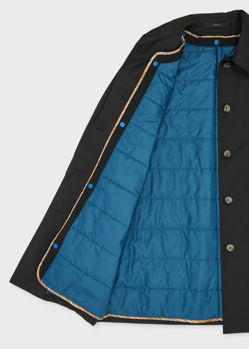 Women's Black 'Storm System' Wool Work Jacket With Detachable Gilet 4