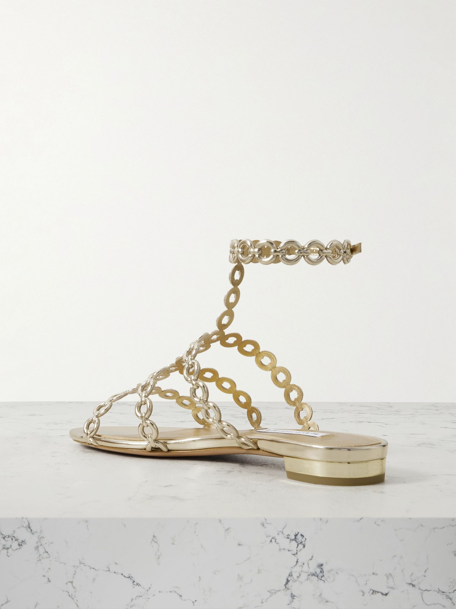 Infinity metallic sandals Shiny gold - 3