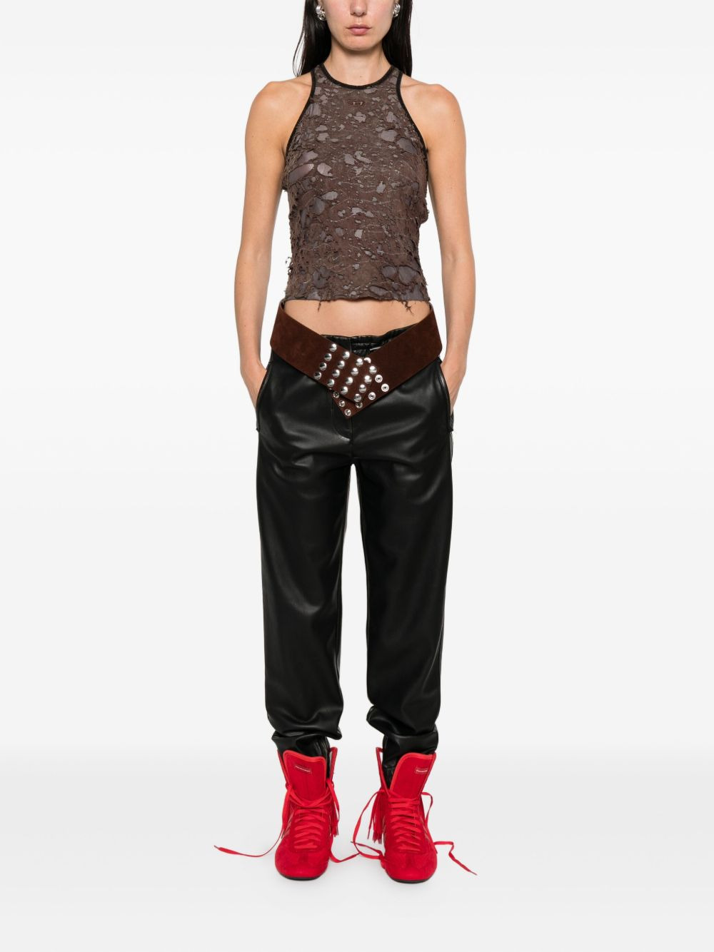 zip-cuffed trousers - 2