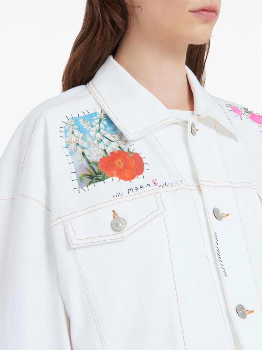 appliquÃ©-detail logo-embroidered jacket - 4