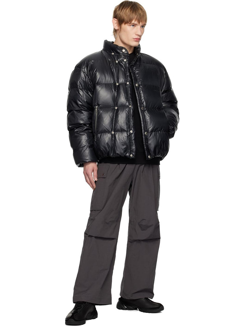 Wooyoungmi Black Hood Goose Down Jacket outlook
