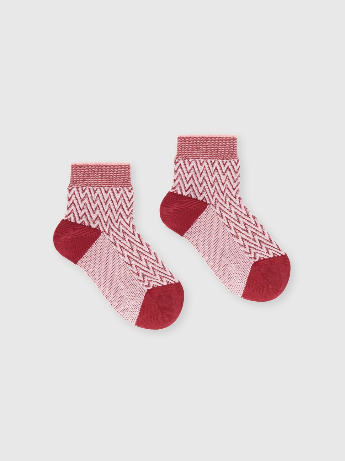 Short zig zag cotton socks - 2