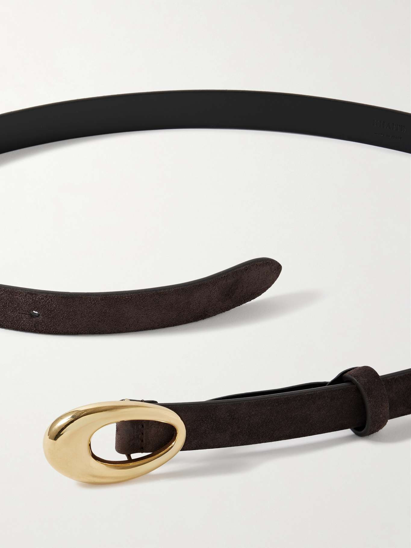 Olivia suede belt Chocolate - 3