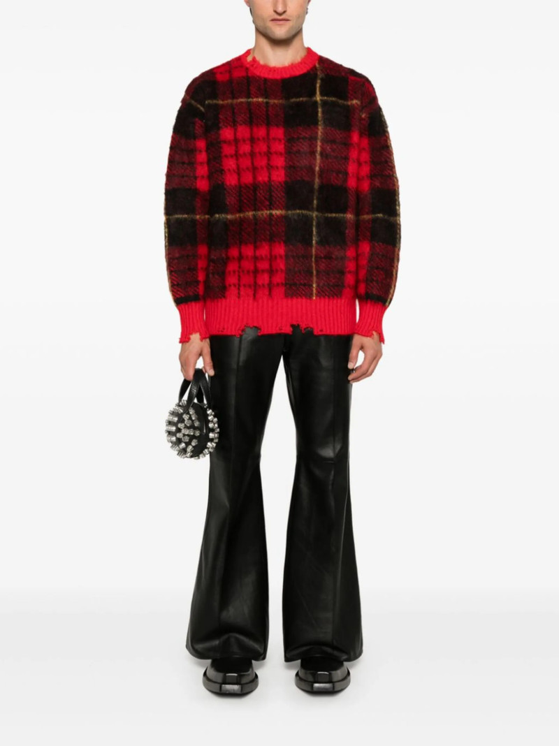 Alexander McQueen tartan-check sweater outlook