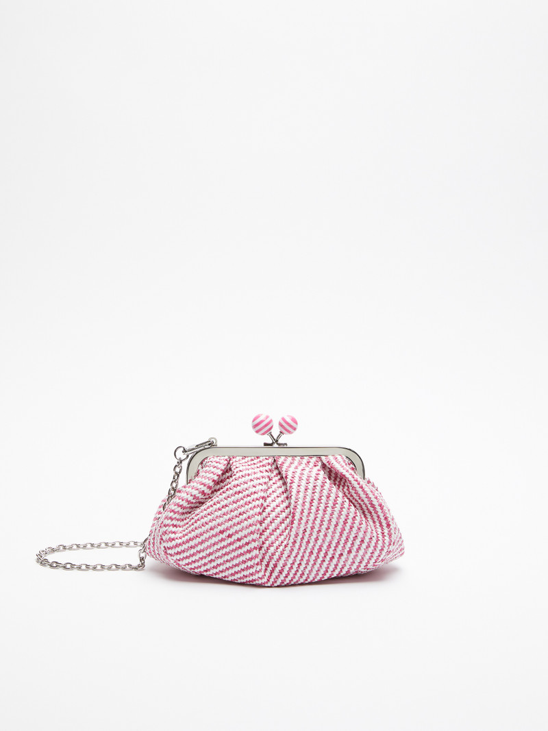 QUINCY Small Pasticcino Bag in raffia 1