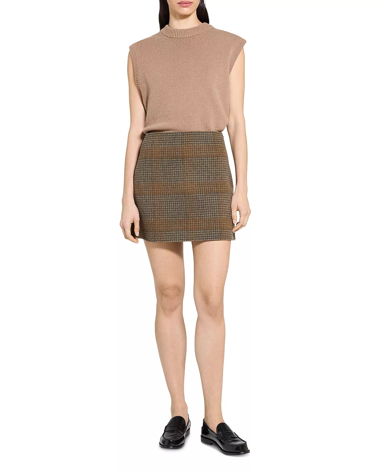 Wool & Cashmere Plaid Mini Skirt - 2