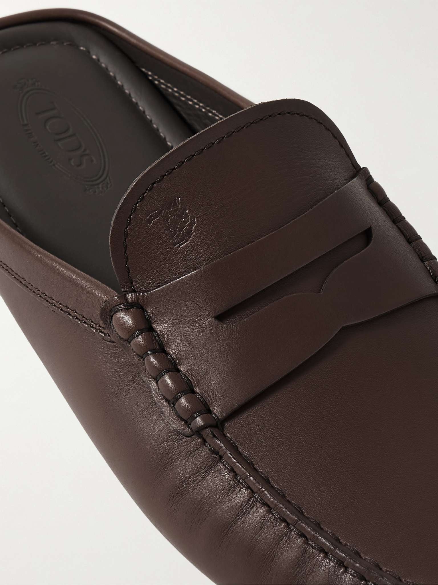 Gommino Bubble Leather Mules - 6