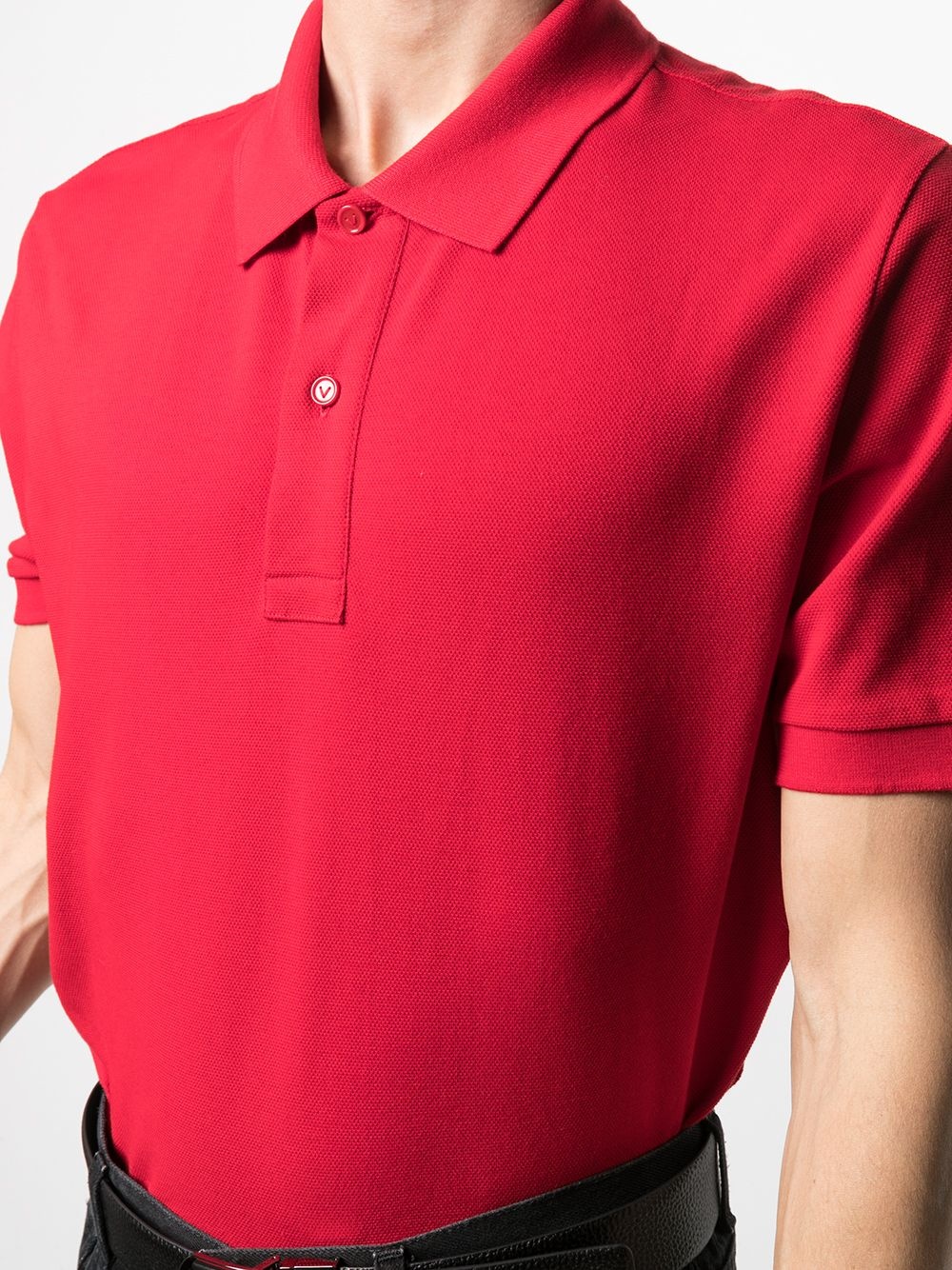 short-sleeve cotton polo shirt - 5