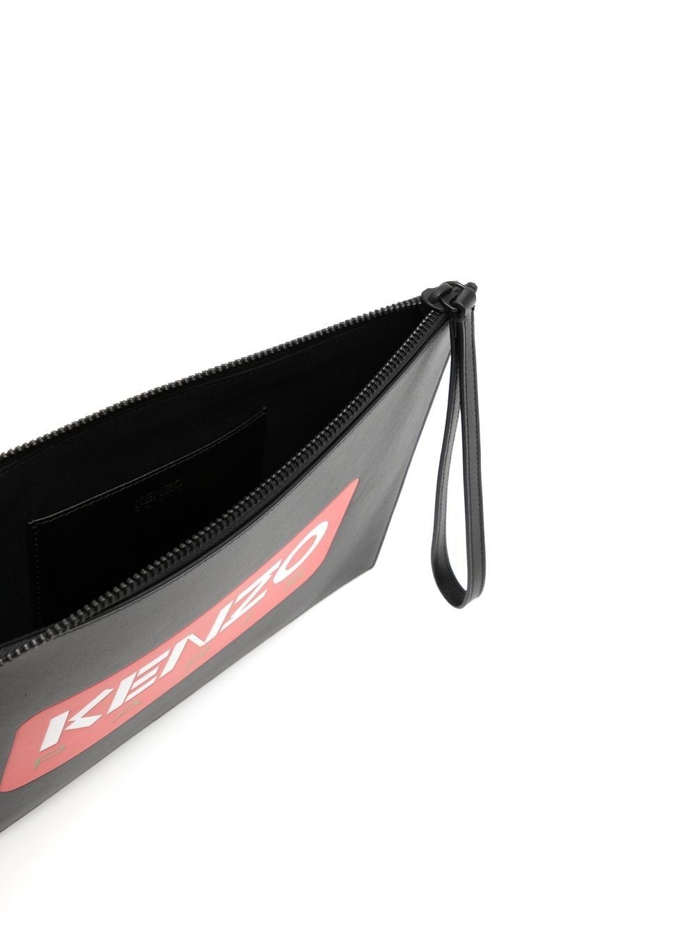 logo-print clutch bag - 5