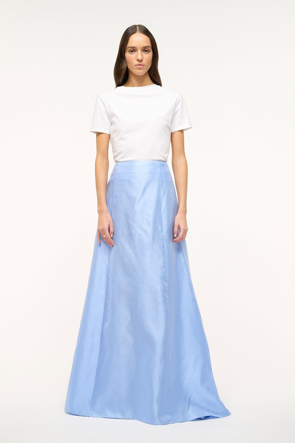 STAUD VINCENZO SKIRT PERIWINKLE - 4