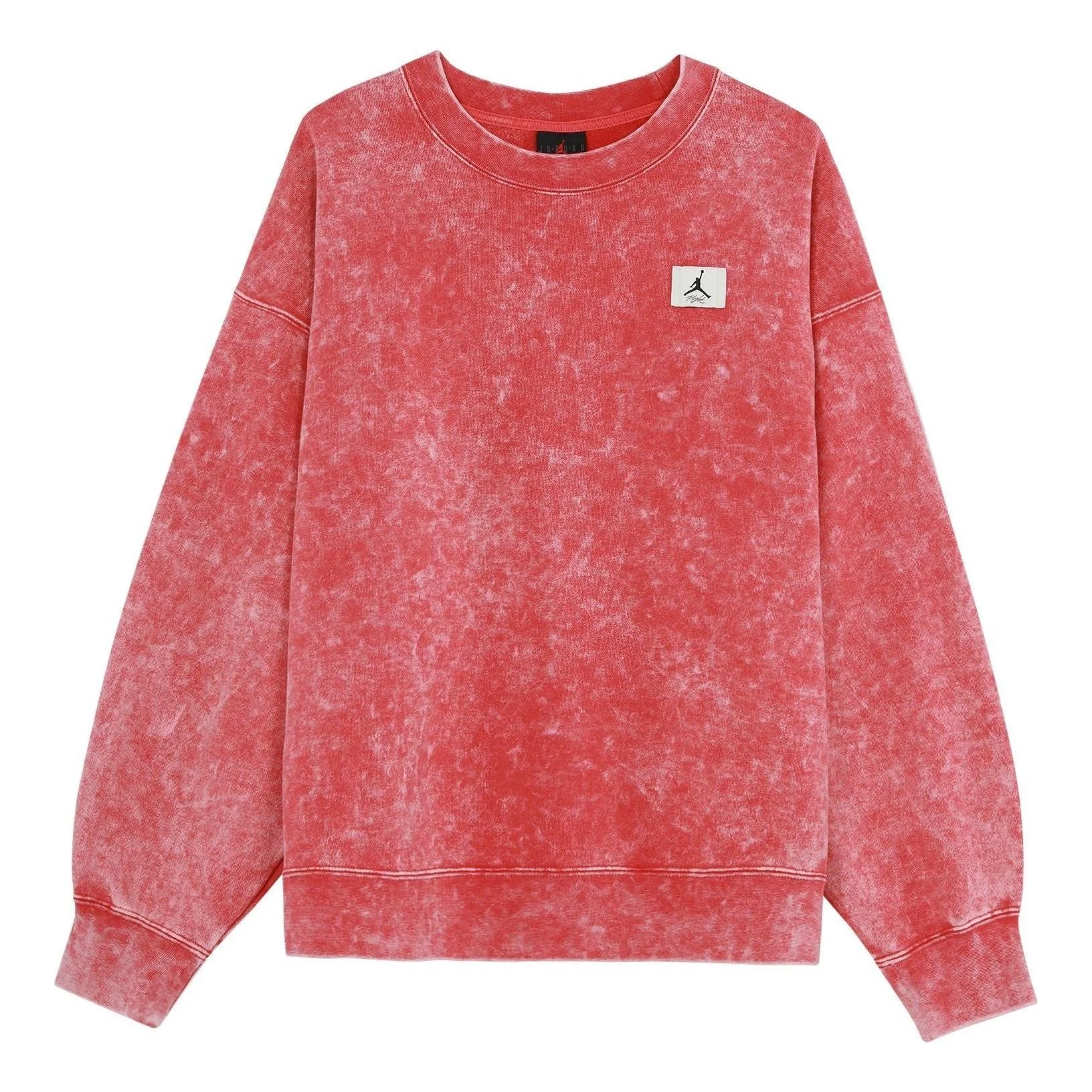 (WMNS) Air Jordan Flight Oversize Fleece Sweatshirt 'Red' DQ4602-605 - 1