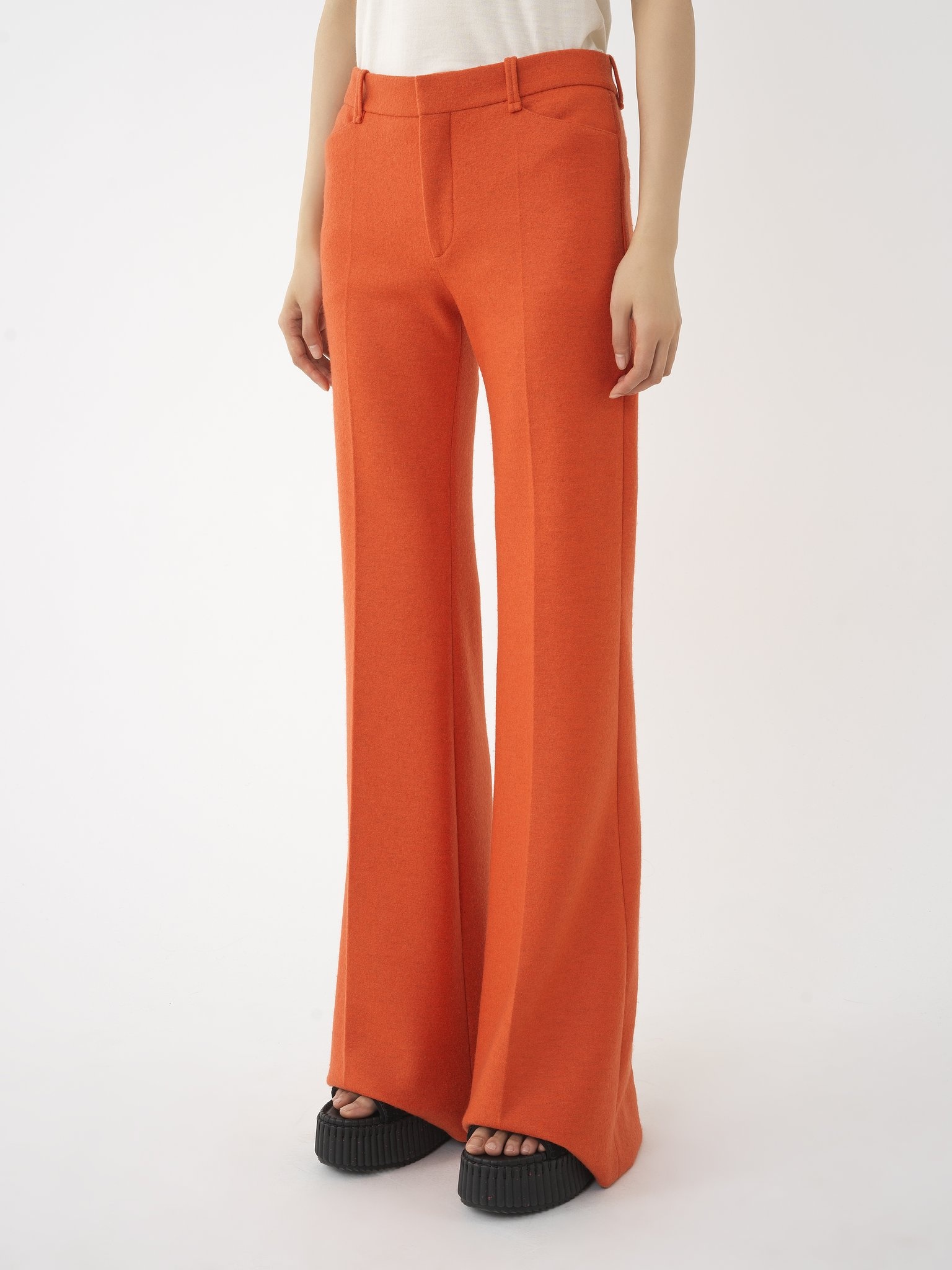 LOW-WAIST FLARE PANTS - 4