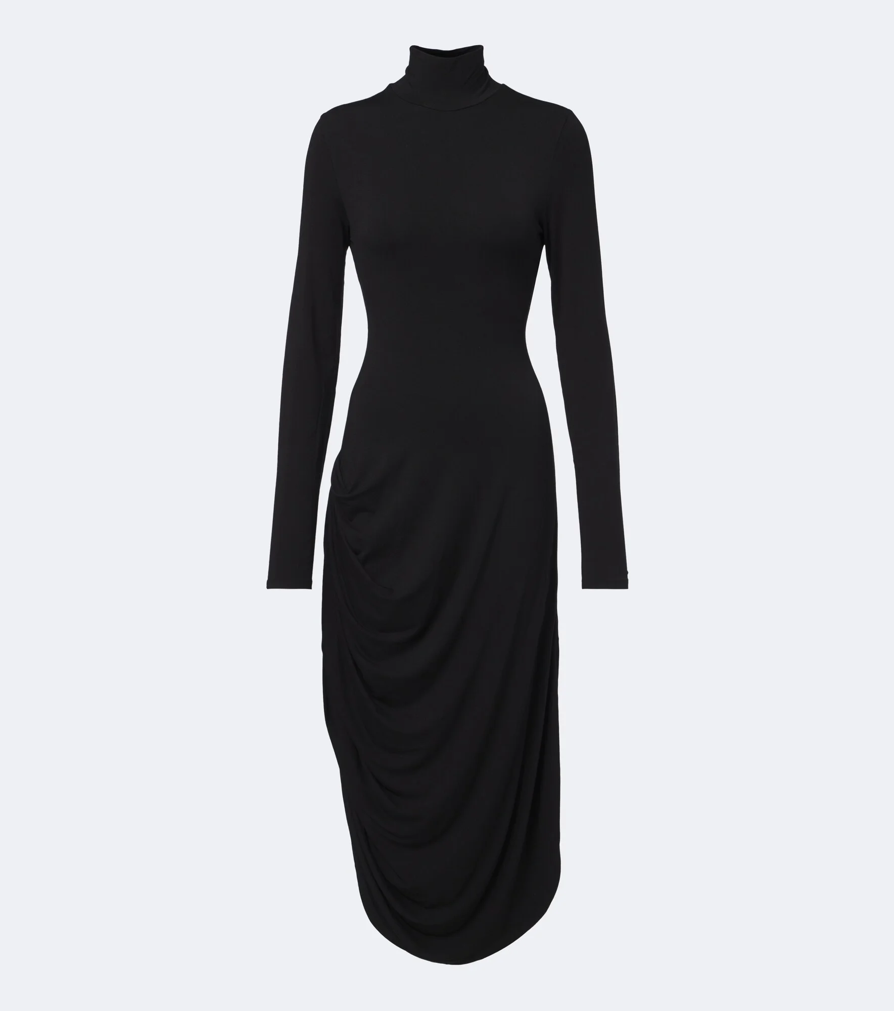 Imogen draped gathered jersey midi dress - 1