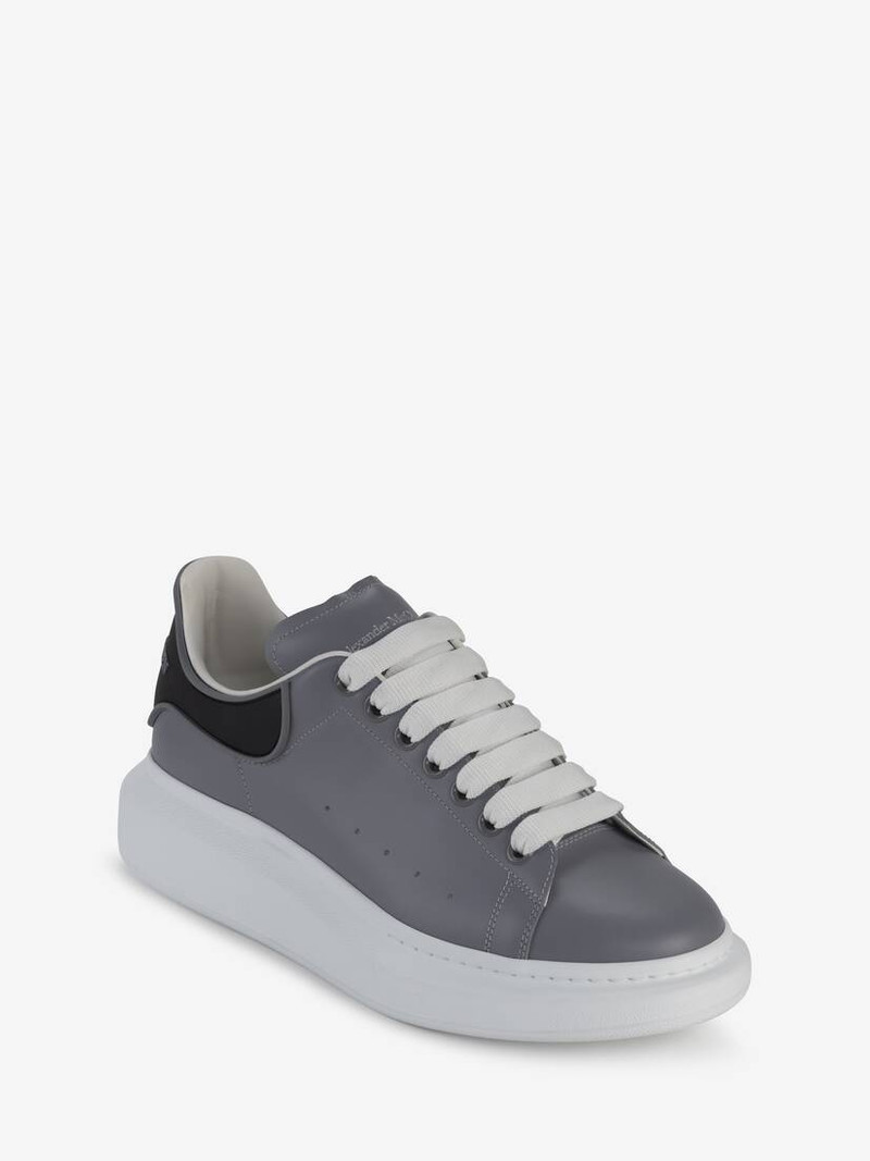 Alexander McQueen Men's Oversized Sneaker in Gun Grey outlook