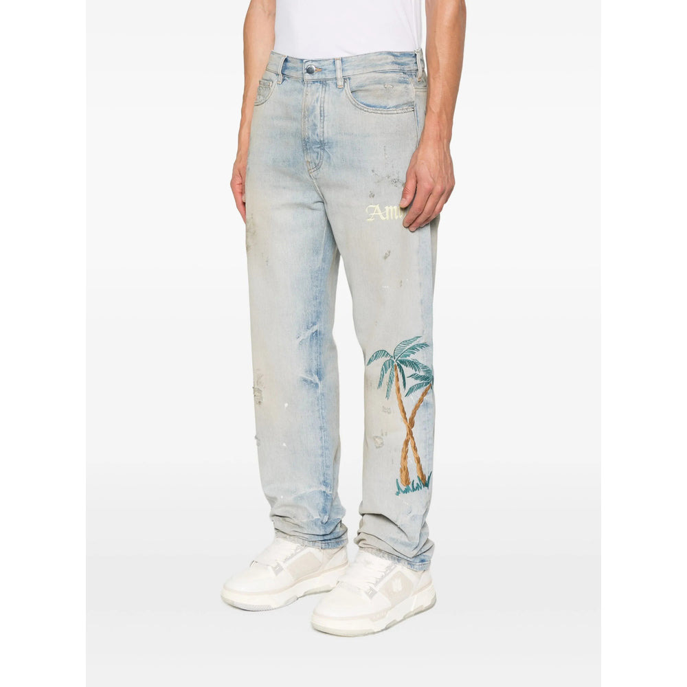 Amiri Blue Denim - Regular & Straight-Leg Jeans Men - 2