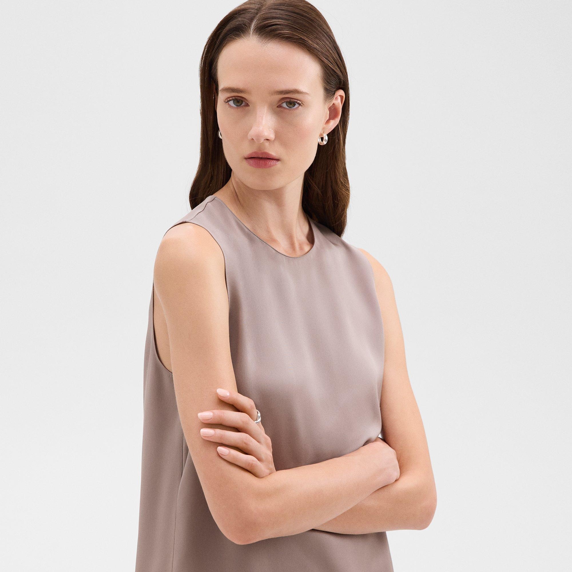 Shell Top in Silk Georgette - 5