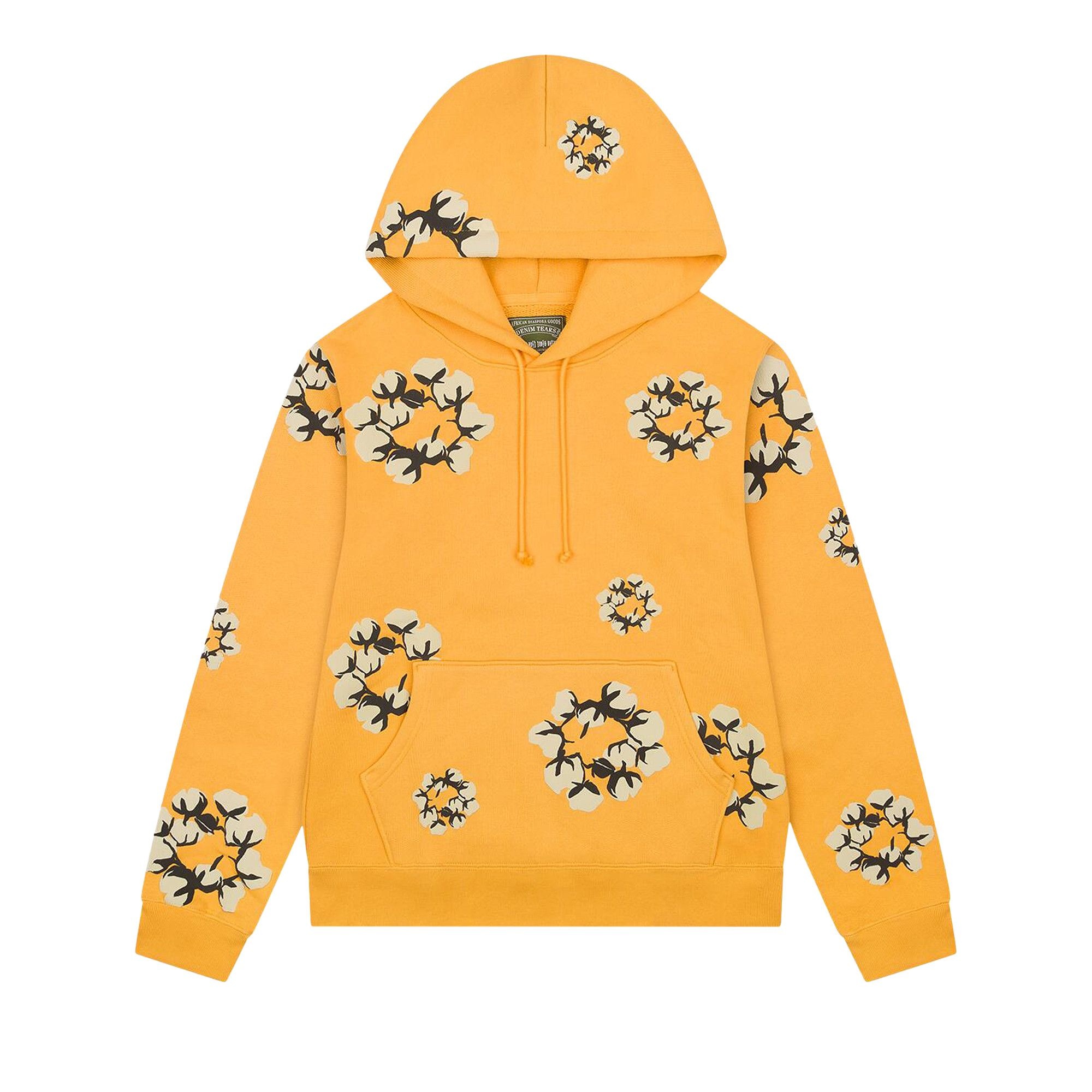 Denim Tears x Cactus Plant Flea Market Cactus Tears Wreath Hoodie 'Yellow' - 1