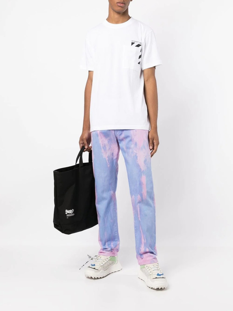 Off-White Diag-stripe 면 T 셔츠 outlook