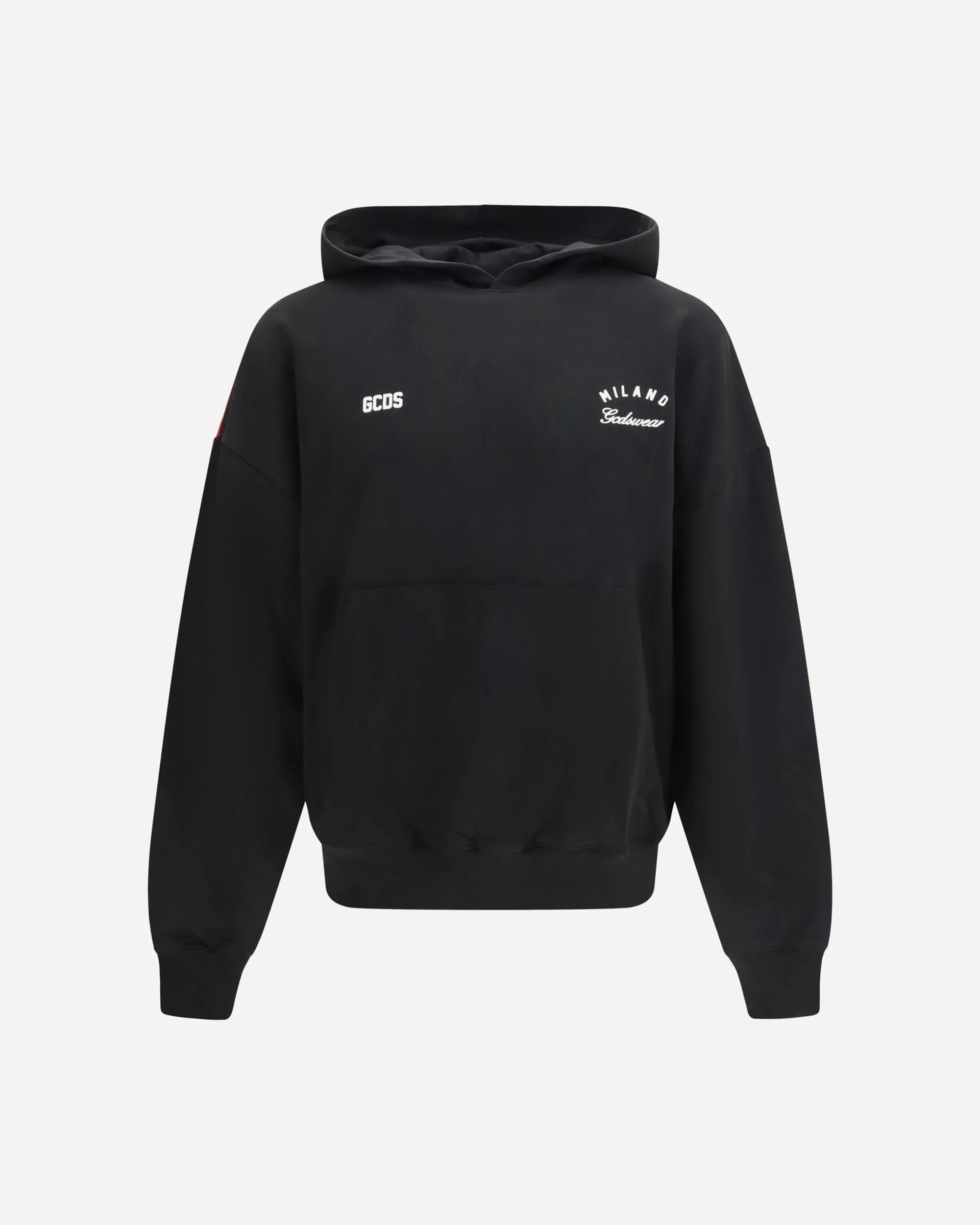 Hooded Sweatshirt with back band logo - 1