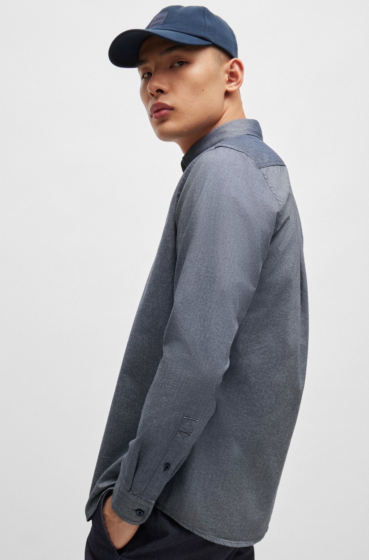 BUTTON-DOWN REGULAR-FIT SHIRT IN OXFORD COTTON - 6