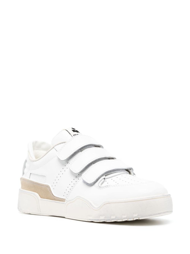 Isabel Marant logo-patch touch-strap sneakers outlook