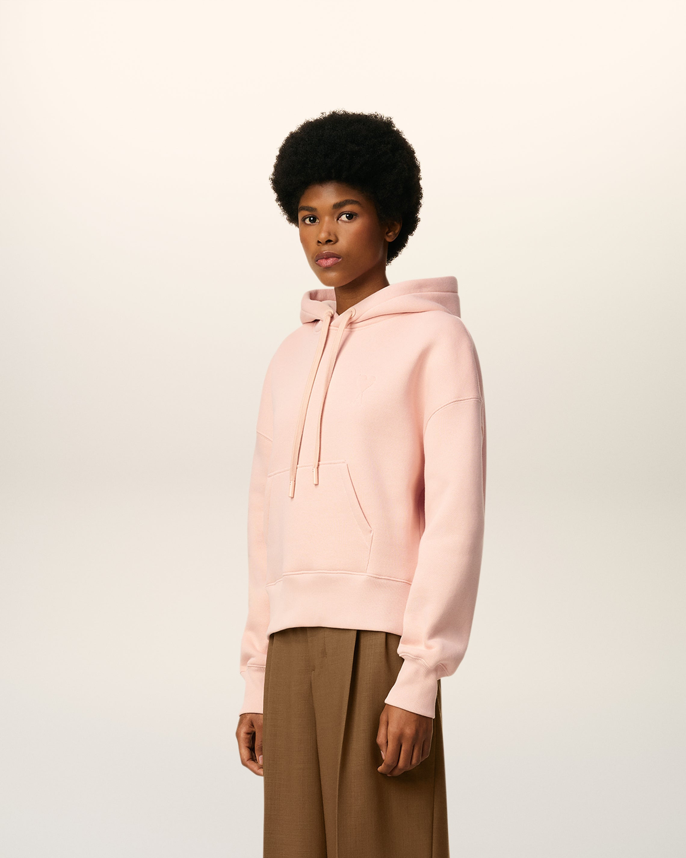 PINK COTTON AMI DE COEUR HOODIE - 6