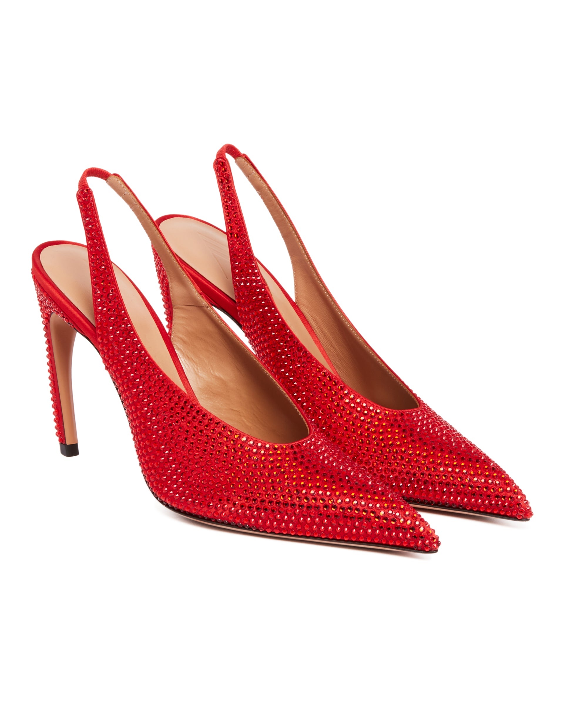 Red Viper Slingback with Strass - 3