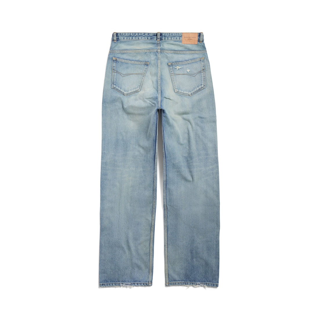 Ripped Pants Medium Fit in Light Blue - 2