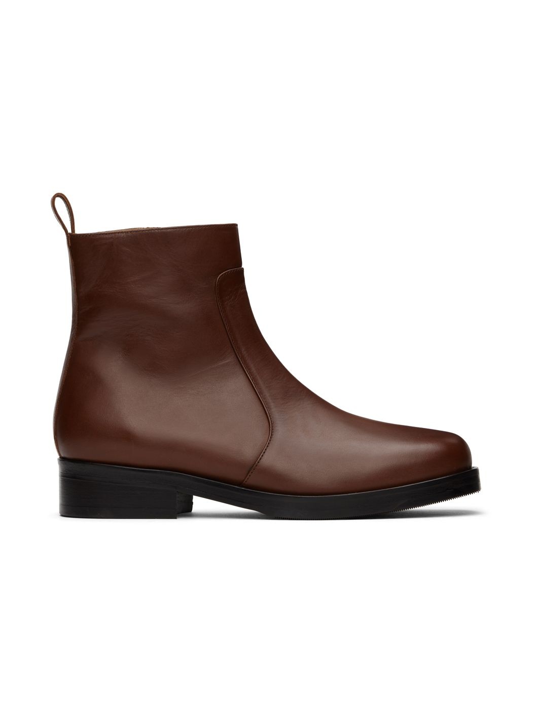 Brown Square Boots - 1