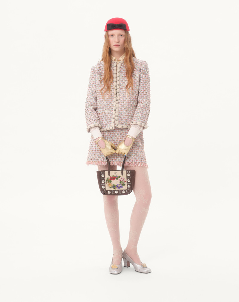 Valentino EMBROIDERED RIBBON TWEED JACKET outlook