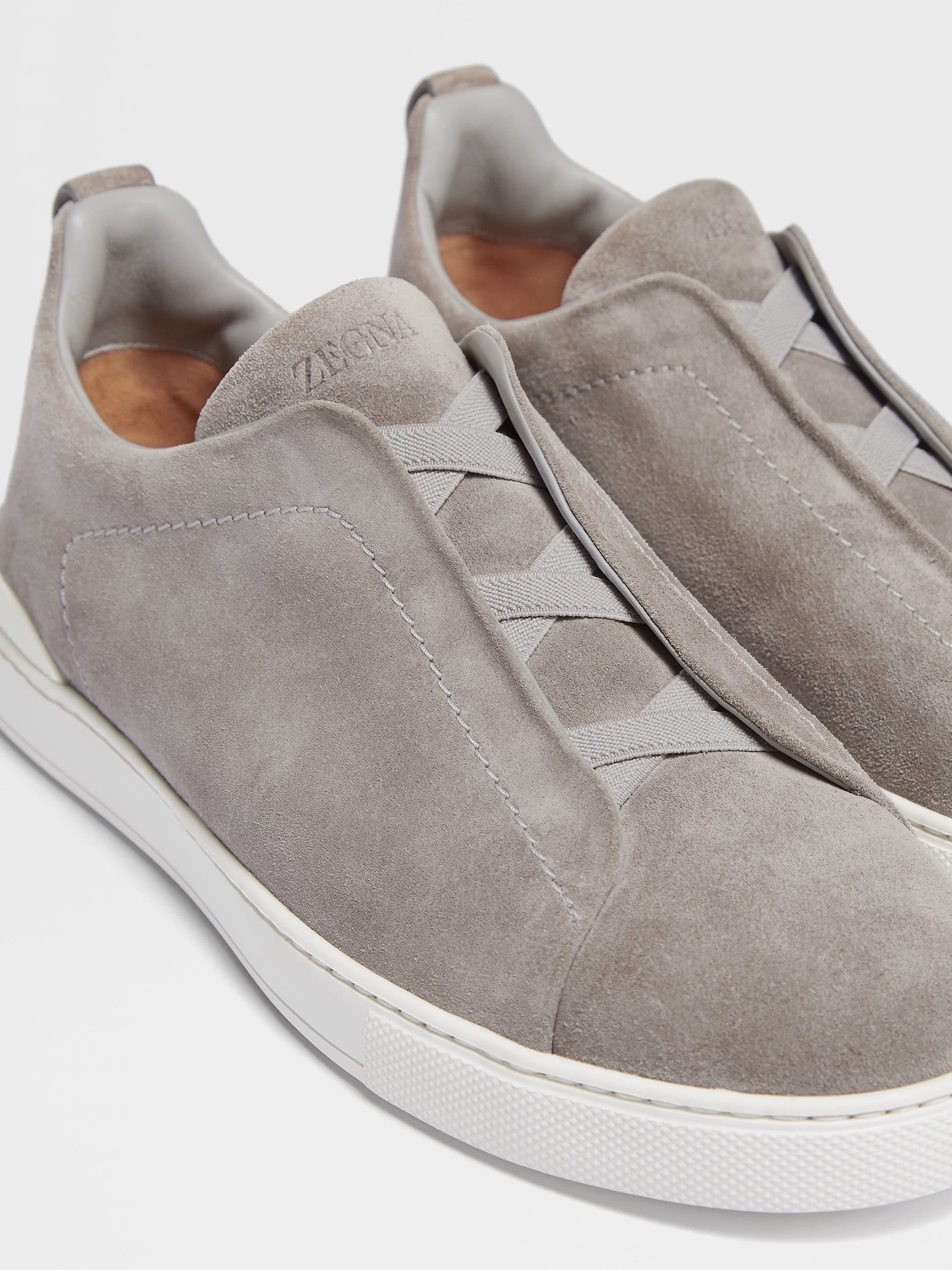 GREY MÉLANGE SUEDE TRIPLE STITCH™ SNEAKERS - 3