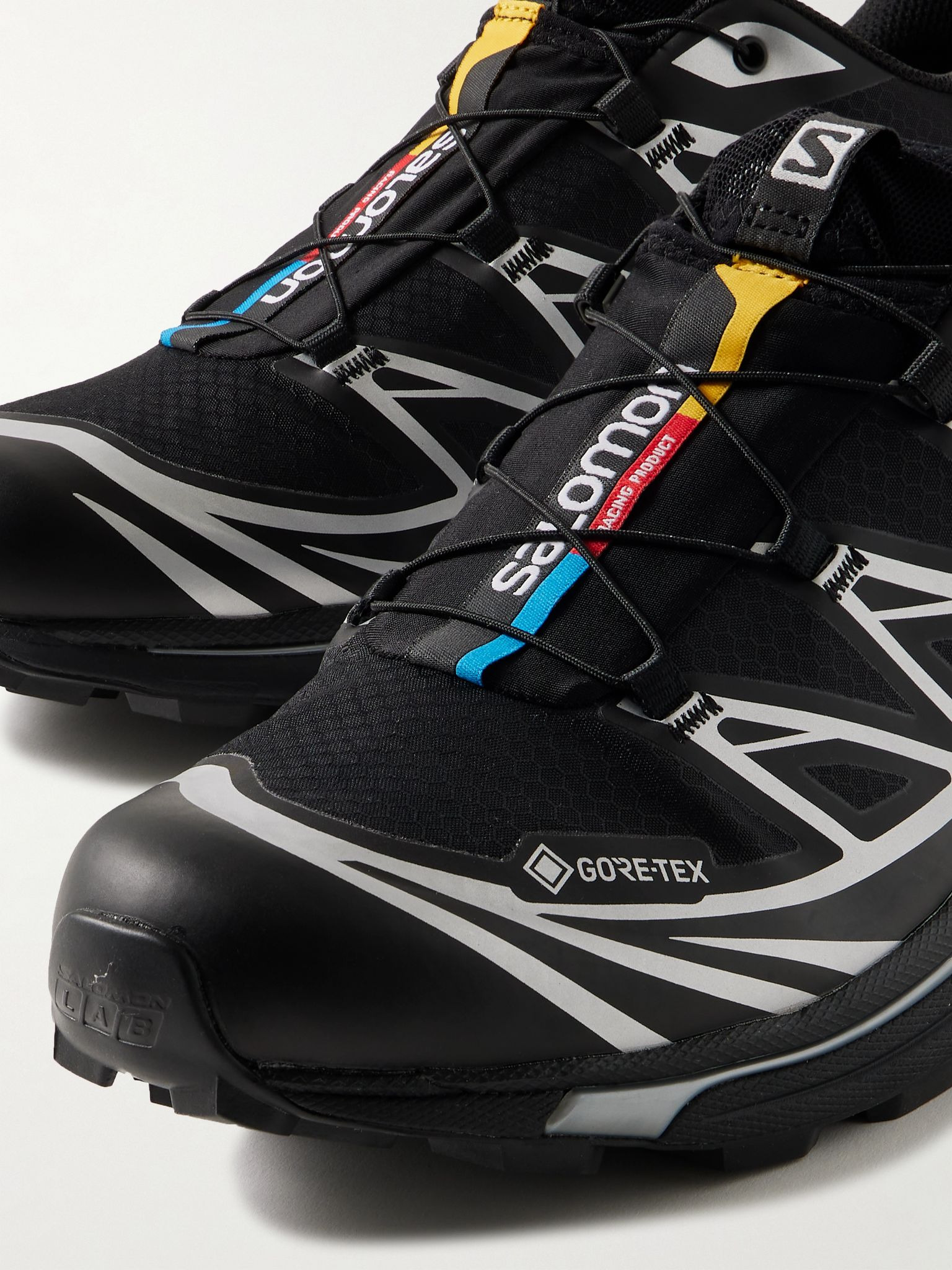 XT-6 Rubber-Trimmed GORE-TEX Mesh Sneakers Black - 6