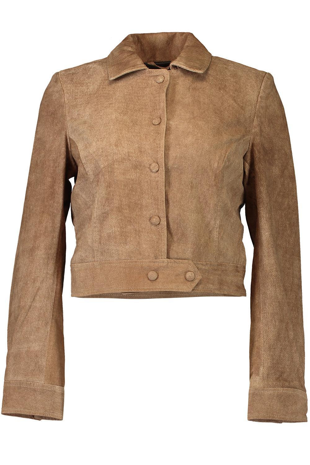 Cropped Trench Jacket - 1