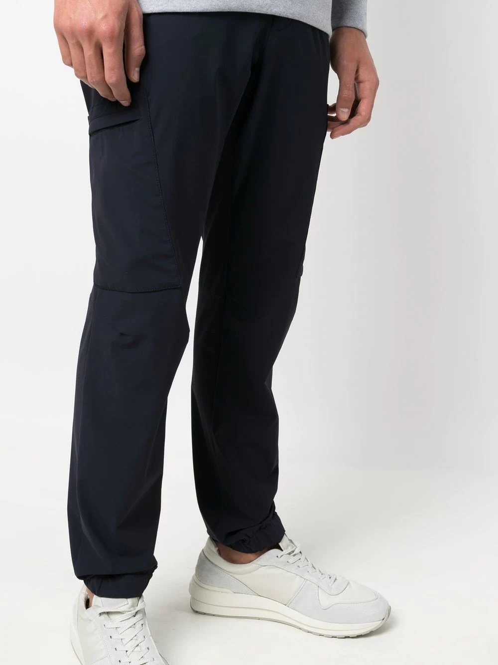 slim-cut cargo trousers - 5