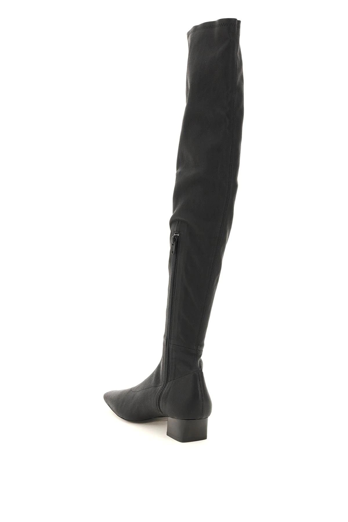 COLETTE STRETCH LEATHER BOOTS - 2