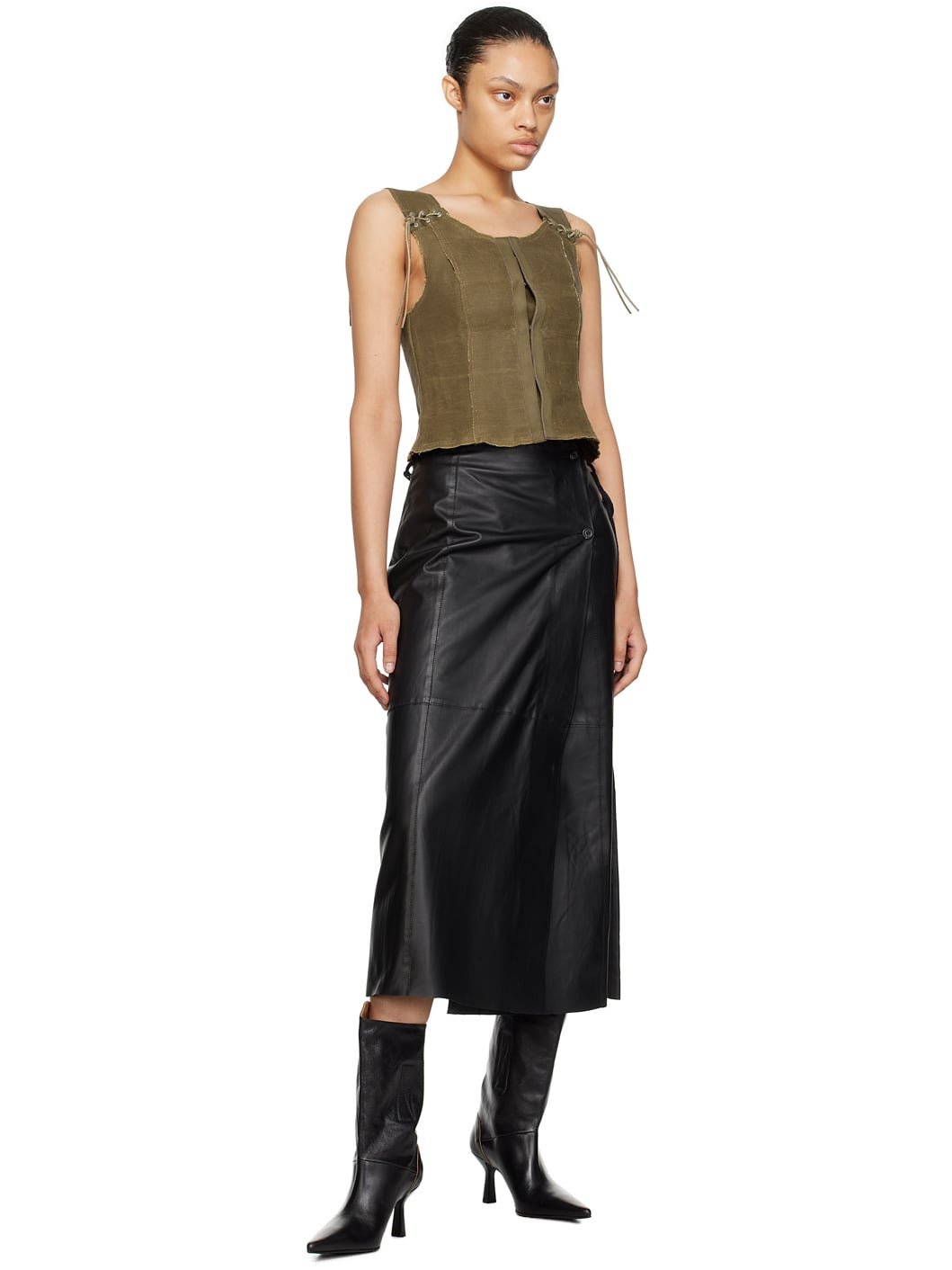 Black Envelope Boots - 5