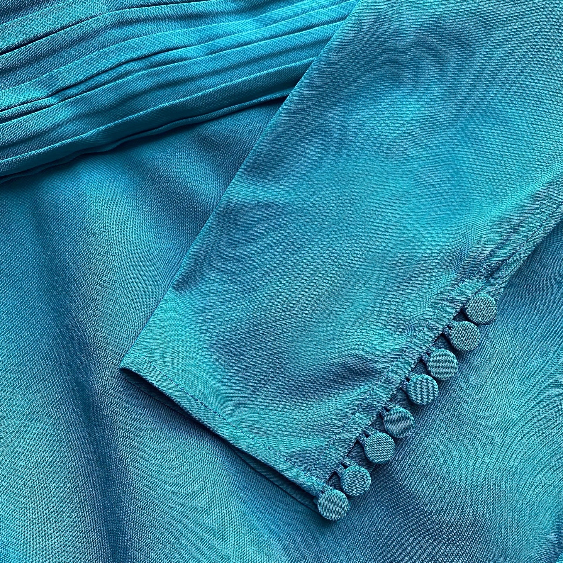 Deep Teal Iris Midi Dress - 6