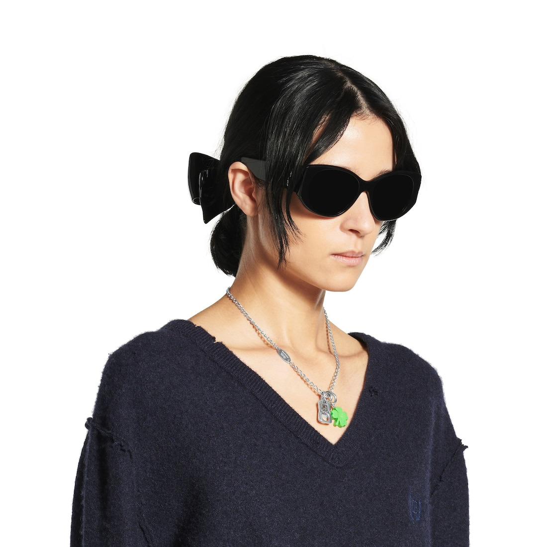 Carousel Clover Collector Necklace  in Multicolored - 5