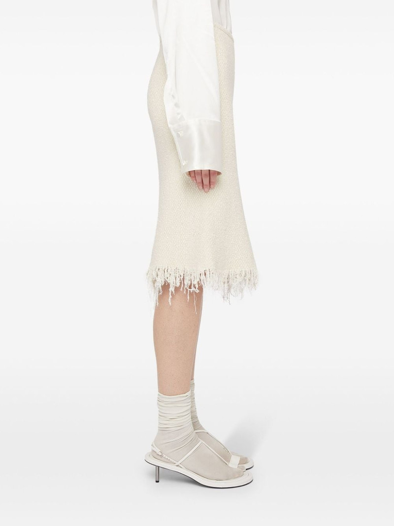 A-line frayed-detail skirt 3