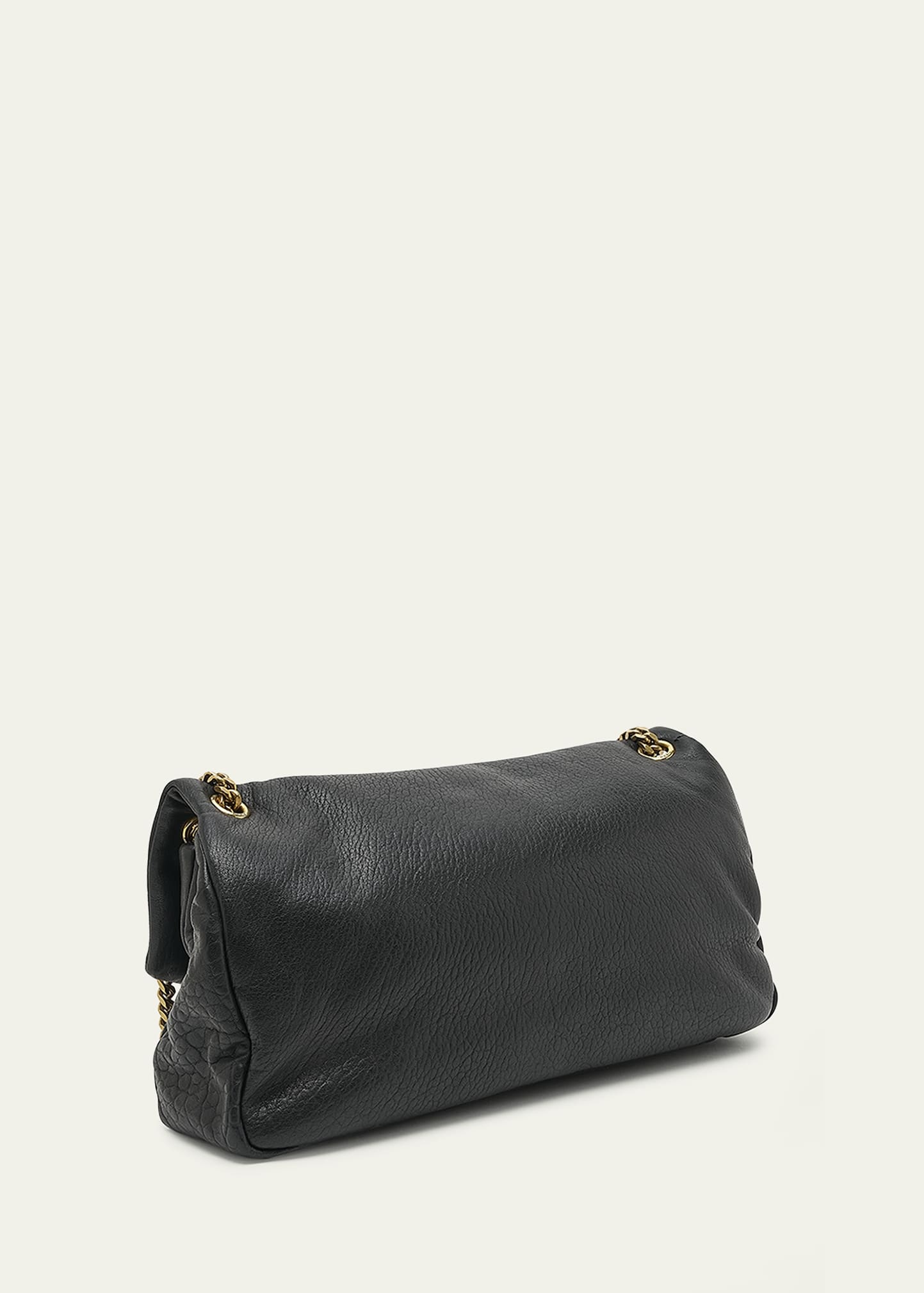 Calypso Large YSL Shoulder Bag in Leather - 3