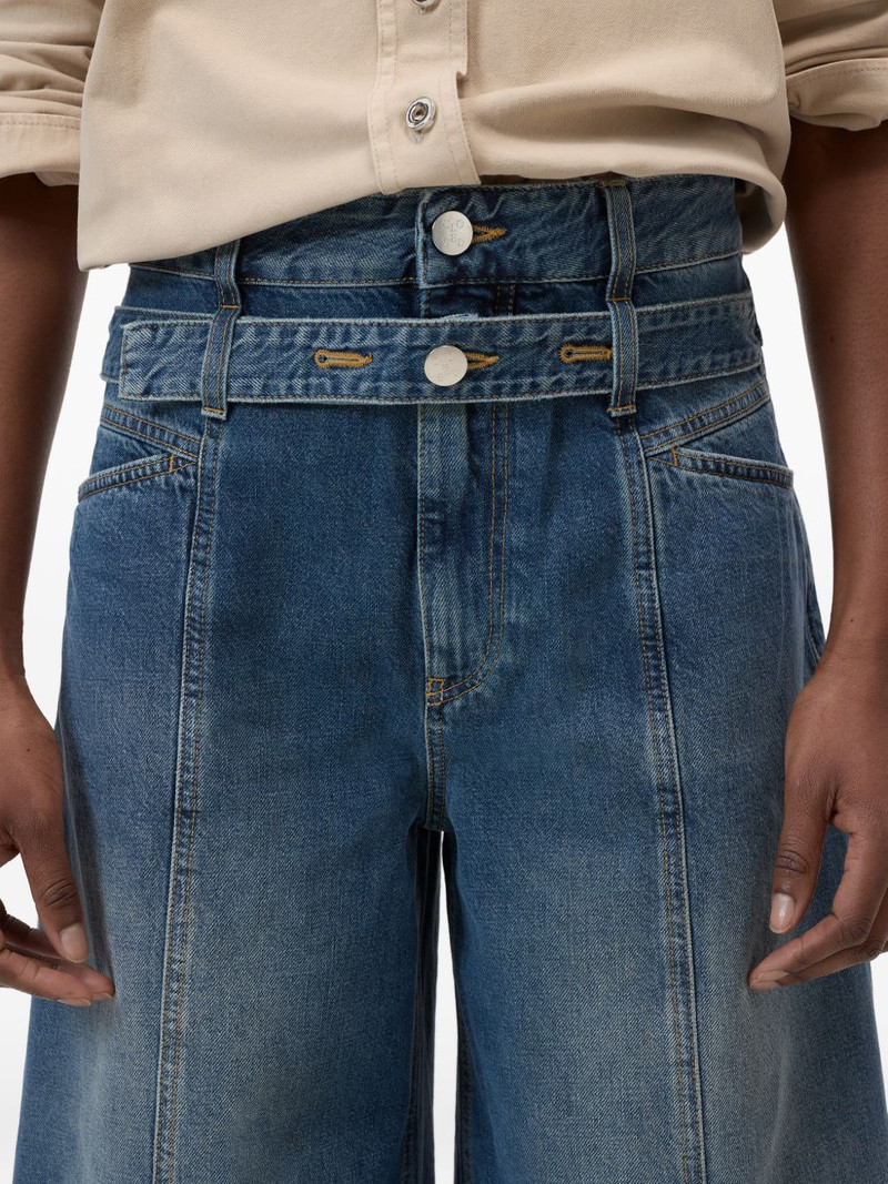 Zoya-X panelled wide-leg jeans 4