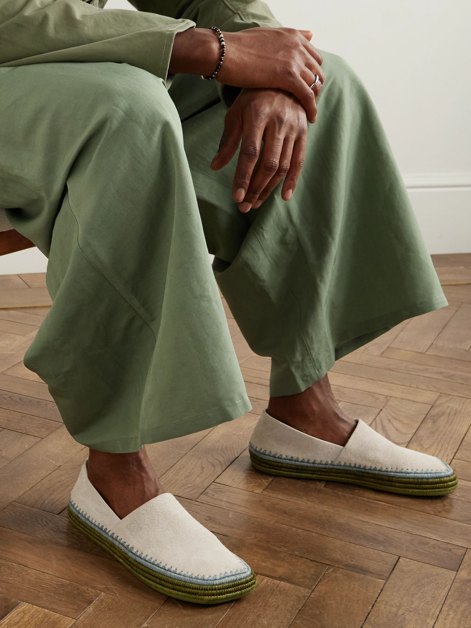 + Paula's Ibiza Suede Espadrilles Light gray - 2