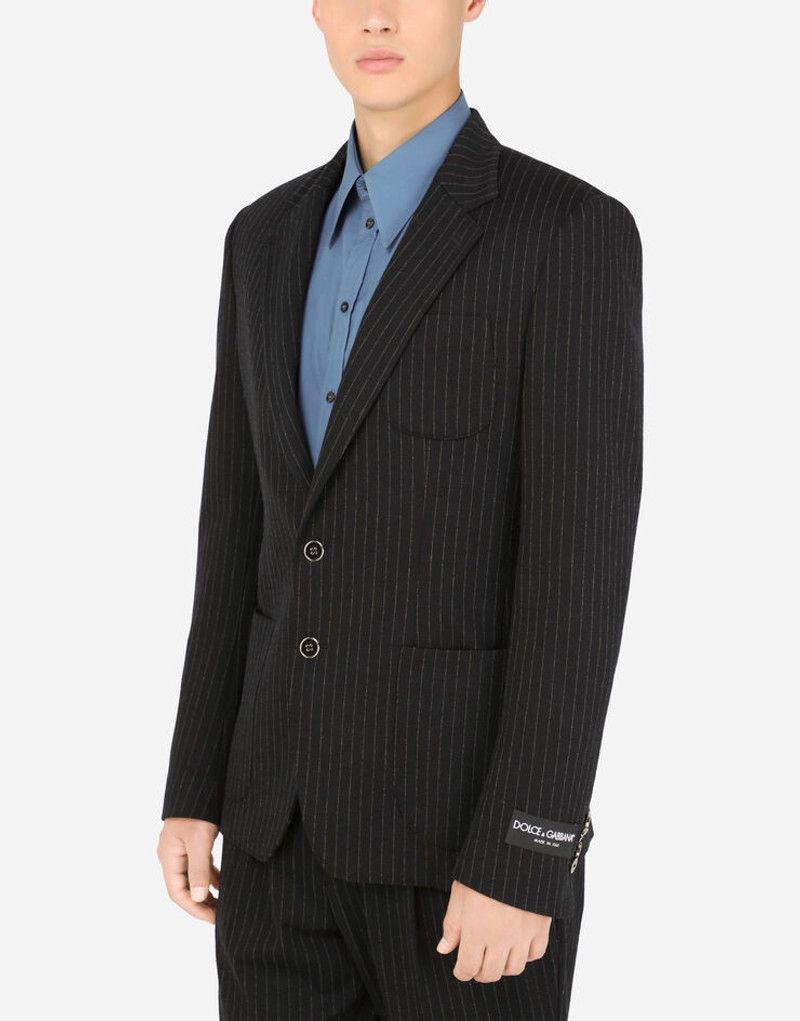 Pinstripe stretch jersey jacket 4