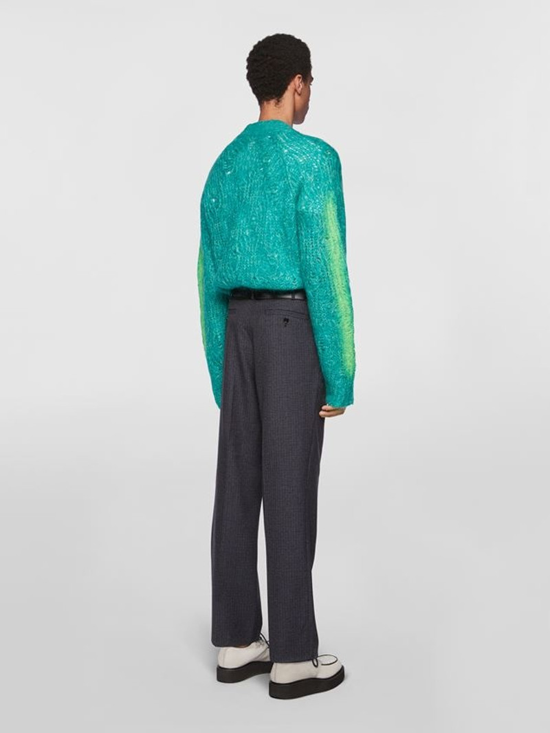 MOHAIR CARDIGAN WITH BUTTONING AND SLEEVES CONTRAST-SPRAYED 3